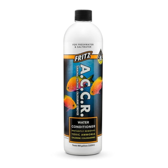 Fritz Aquatics ACCR Ammonia Chlorine & Chloramine Remover Water Conditioner [Aquarium, Water Conditioners] 16 oz