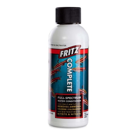 Fritz Aquatics - Fritz Complete Water Conditionerdechlorinator For Fresh & Salt Water Aquariums, 4 Oz (47505)