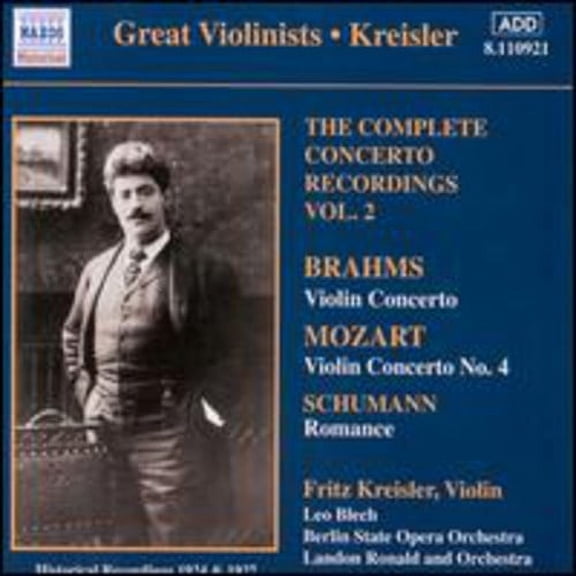 Fritz Kreisler - Concerto Recordings-Vol. 2 - Classical - CD