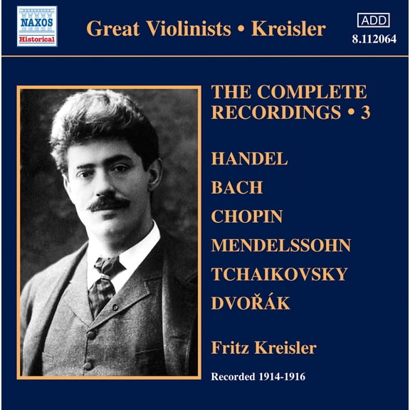 Fritz Kreisler - V 3: Kreisler - Complete Recor - Music & Performance - CD