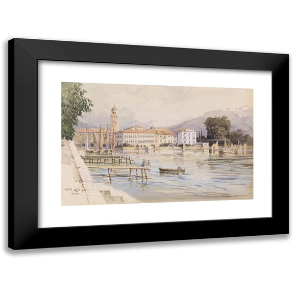 Fritz Lach 14x11 Black Modern Framed Museum Art Print Titled - Riva (1904)