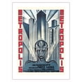 thumbnail image 1 of Fritz Lang Metropolis - Vintage French Film Movie Poster c.1927 - Bamboo Fine Art 290gsm Paper (Unframed) 12x16in, 1 of 4