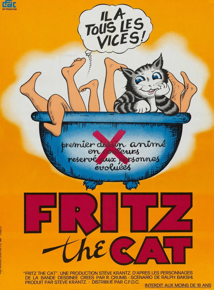 Fritz The Cat Canvas Art - (24 x 36)