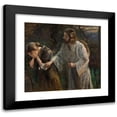 thumbnail image 1 of Fritz von Uhde 16x15 Black Modern Framed Museum Art Print Titled - Woman, Why Are You Crying, 1 of 5