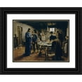 thumbnail image 1 of Fritz von Uhde 24x19 Black Ornate Framed Double Matted Museum Art Print Titled: The Mealtime Prayer (1885), 1 of 5