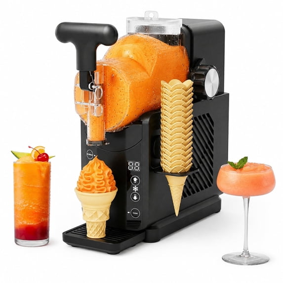 Friwest Slushie Machine, Frozen Drink & Margarita Maker, No Ice Needed, 5 Preset Programs