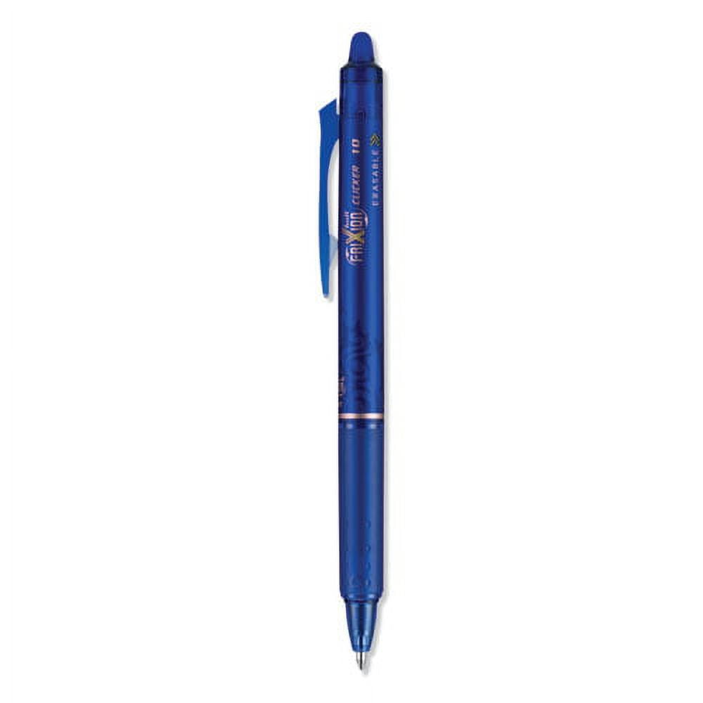 Pilot Frixion Heat/Friction Erasable Rollerball Pen FR7 - Medium Line 0.7mm  Tip Nib - Wallet Pack of 3 (Black)