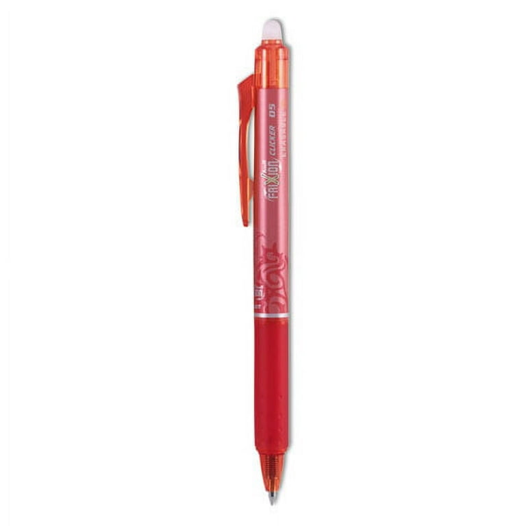 FriXion Clicker Erasable Gel Pen, Retractable, Extra-Fine 0.5 mm, Red Ink, Red Barrel, Dozen FriXion Clicker Erasable Gel Pen, Retractable, Extra-Fine 0.5 mm, Red Ink, Red Barrel, Dozen