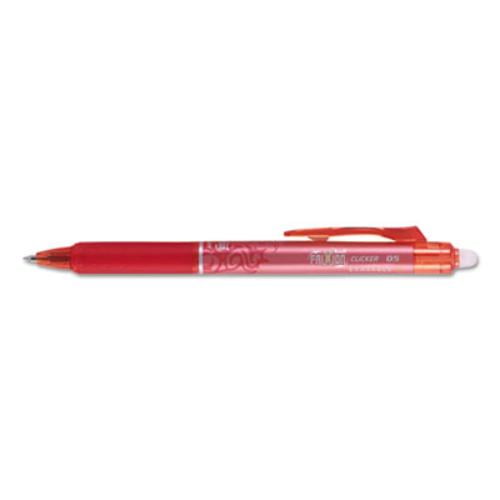 Pilot FriXion Clicker Erasable Gel Ink Retractable Pen Red Ink, .5mm, Dozen -PIL32522