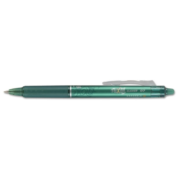 FriXion Clicker Erasable Gel Pen, Retractable, Fine 0.7 mm, Green Ink, Green Barrel, Dozen FriXion Clicker Erasable Gel Pen, Retractable, Fine 0.7 mm, Green Ink, Green Barrel, Dozen