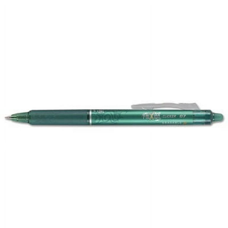 FriXion Clicker Erasable Gel Pen, Retractable, Fine 0.7 mm, Green Ink, Green Barrel, Dozen FriXion Clicker Erasable Gel Pen, Retractable, Fine 0.7 mm, Green Ink, Green Barrel, Dozen