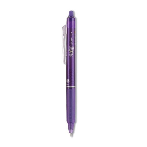 Frixion Clicker Erasable Gel Pen, Retractable, Fine 0.7 Mm, Purple Ink, Purple Barrel, Dozen | Bundle of 10 Dozen