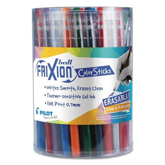 Frixion Colorsticks Erasable Gel Pen, Stick, Fine 0.7 Mm, Ten Assorted Ink And Barrel Colors, 36/pack | Bundle of 5 Packs