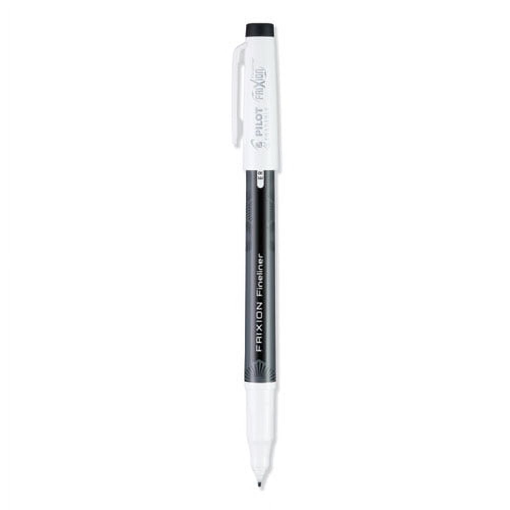 Frixion Fineliner Erasable Porous Point Pen, Stick, Fine 0.6 Mm, Black Ink, Black Barrel, Dozen | Bundle of 10 Dozen