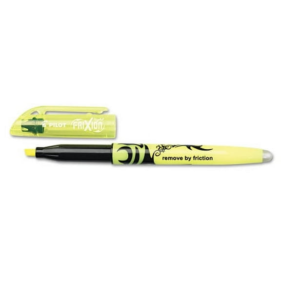 Frixion Light Erasable Highlighter, Yellow Ink, Chisel Tip, Yellow/black Barrel, Dozen | Bundle of 10 Dozen