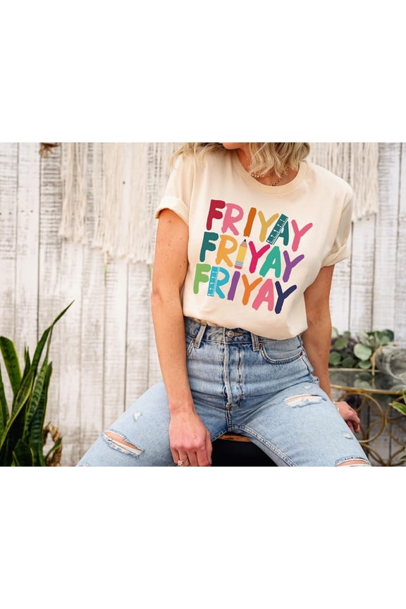 Friyay Shirt Teacher Shirt, Teacher Shirt Friday, Teacher Gift, Teacher Tops, Teacher Outfit, Teacher Clothes, Preschool Teacher Shirt TSHIRT All Size S-5XL