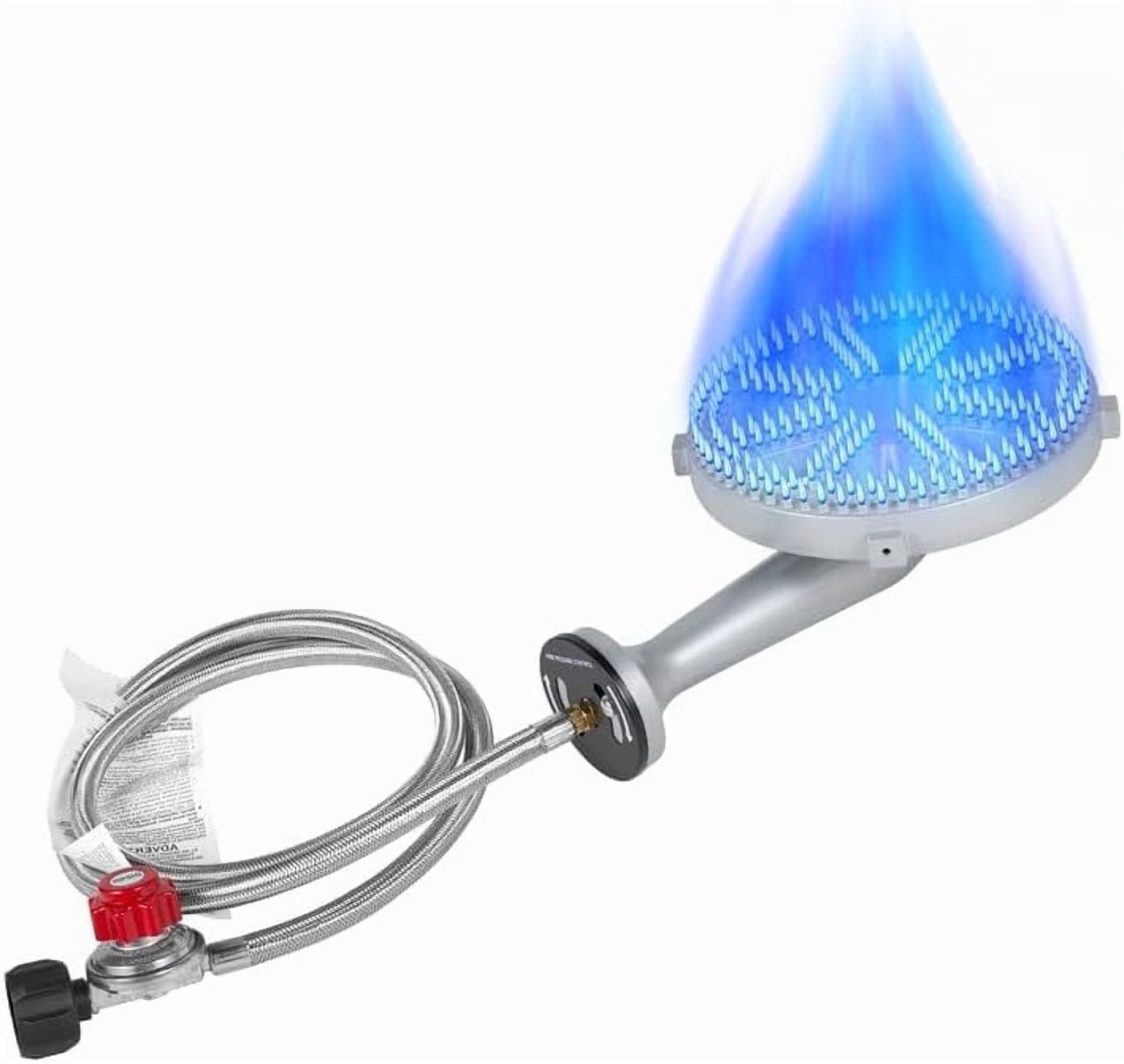 Frizi Portable High Pressure Propane Gas Stove with Adjustable Regulator, Heavy Duty Cast Iron Burner for Outdoor Cooking, Brewing, and Backyard BBQ(200, 000 BTU)
