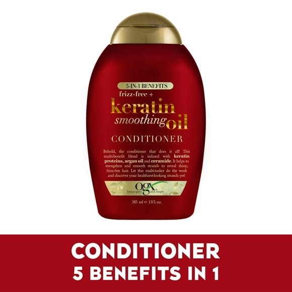 Frizz-Free + Keratin Smoothing Oil Conditioner