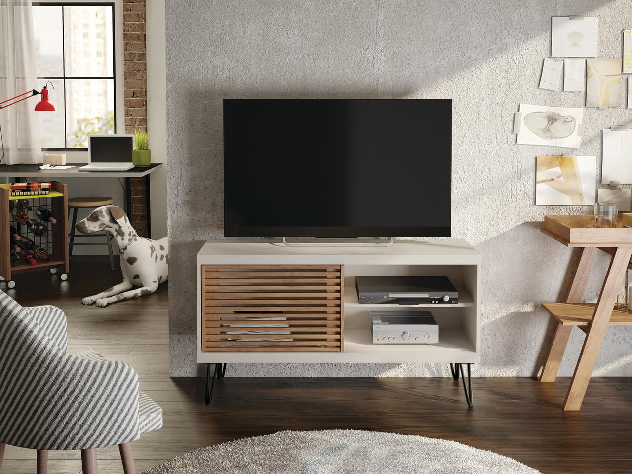 Frizz White TV Stand
