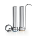 thumbnail image 1 of Frizzlife DS99 Dual Countertop Water Filter System, 8-Stage Stainless Steel Faucet Water Filtration System, 1 of 9