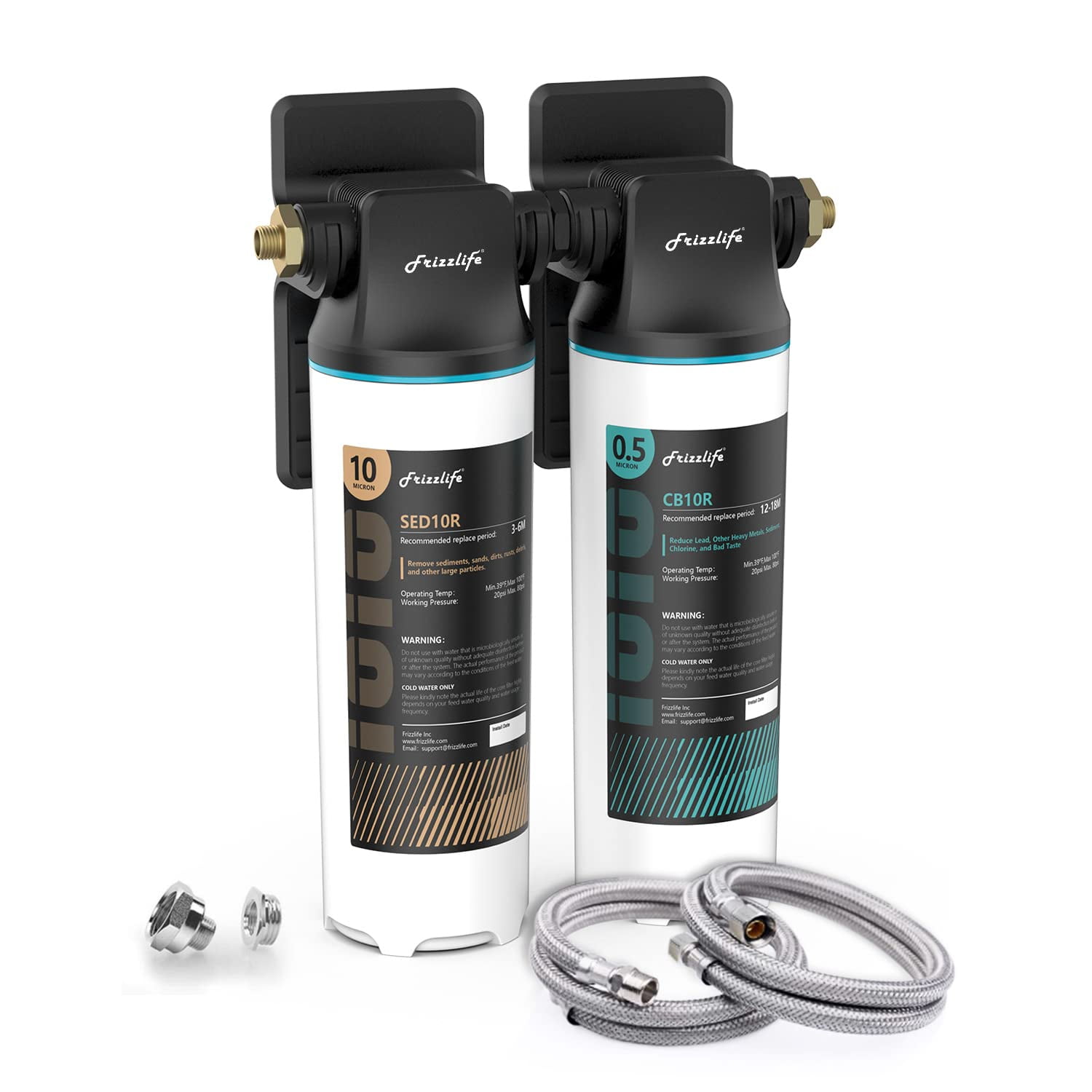 Frizzlife DW10 Direct Connect Under Sink Water Filter System, NSF/ANSI ...