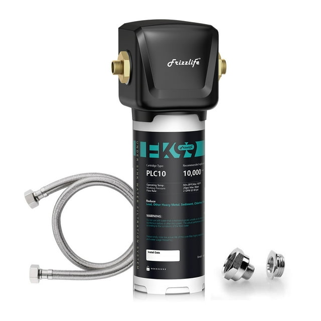 Frizzlife FK99 Under Sink Water Filter System, 0.5 Micron, Remove 99.99