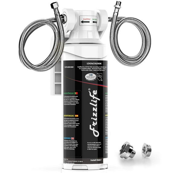 Frizzlife MK99 Under Sink Water Filter System,NSF Certified,Removes 99.99% Harmful Contaminants,Black,Plastic