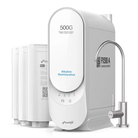 Frizzlife PX500-A Under Sink Alkaline/Remineralize RO Tankless Water Filtration System