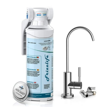 Frizzlife Under Sink Water Filter-Quick Change Under Sink Water Filtration System, With Dedicated Faucet.