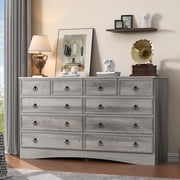 Frmobepts 10 Drawer Dresser for Bedroom, Dresser TV Stand, Chest of Drawers for Storage and Organization, Gray