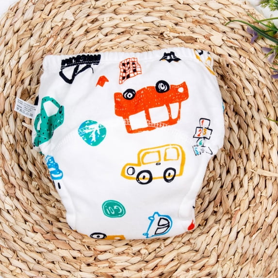 Frnrwgo Boys Training Pants Soft Cotton Leak-Proof Absorbent Reusable Potty Underwear Kids