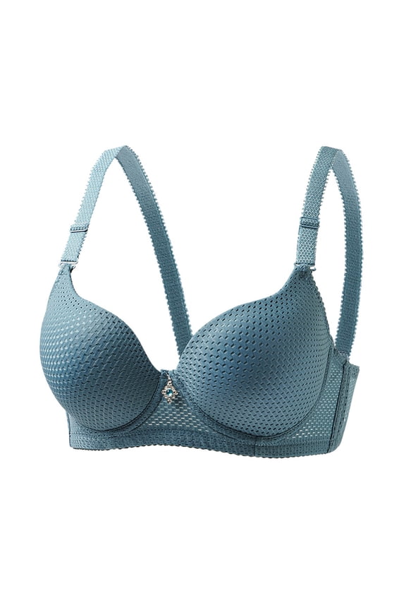 Bras for Women, Thin Cup Underwire Comfy Wire Bra, Simple Solid Color Everyday Bras