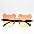 thumbnail image 1 of Frnrwgo Kids Bear Frame Sunglasses Gradient UV Protection Cartoon Glasses for Girls Boys Ages 2-12, 1 of 4