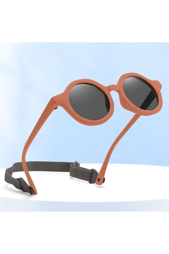 Kids Soft Silicone Polarized Sunglasses UV Protection Playful Glasses Ages 0-3