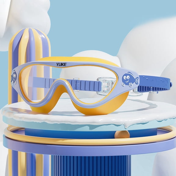 Frnrwgo Kids Swimming Goggles High-definition Waterproof Anti-fog Unisex Diving Goggles Ages 2-13