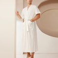 thumbnail image 1 of Frnrwgo Men's Absorbent Terry Robe Short Sleeve V Neck Tie Waist with Pocket Quick Dry Lightweight Bathrobe for Summer, 1 of 3