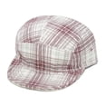 thumbnail image 1 of Frnrwgo Men’s Baseball Cap Soft Top Flat Brim Plaid Breathable Adjustable Summer Hat, 1 of 2