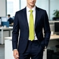 thumbnail image 1 of Frnrwgo Men's Classic Solid Satin Necktie, Formal Business Wedding Party Dress Accessory, 1 of 5