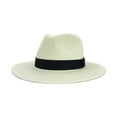 thumbnail image 1 of Frnrwgo Men’s Sun Hat Wide Brim Woven Straw Beach Outdoor Summer Cap, 1 of 2
