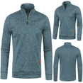 thumbnail image 1 of Frnrwgo Men's Pullover Top Loose Fit Quarter Zip Long Sleeve Outdoor Casual for Fall Winter, 1 of 6
