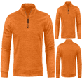 thumbnail image 1 of Frnrwgo Men's Pullover Top Loose Fit Quarter Zip Long Sleeve Outdoor Casual for Fall Winter, 1 of 5