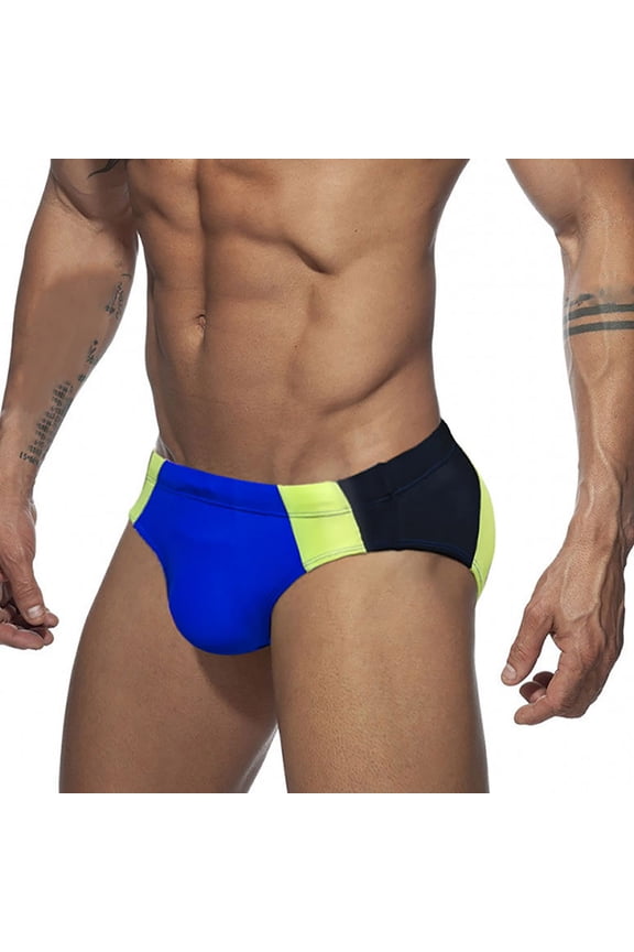 Men's Swim Underwear Low Rise Drawstring Quick Dry Summer Daily Swim Briefs