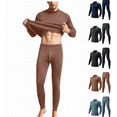 thumbnail image 1 of Frnrwgo Men's Thermal Underwear Set Fleece Lined Stand Collar Long Sleeve Base Layer XXS-XXL for Winter, 1 of 8