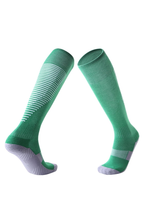 Mens Arch Support Socks Knee High Color Block Athletic Lightweight Breathable Outdoor Cycling Socks for Long Distance Riding