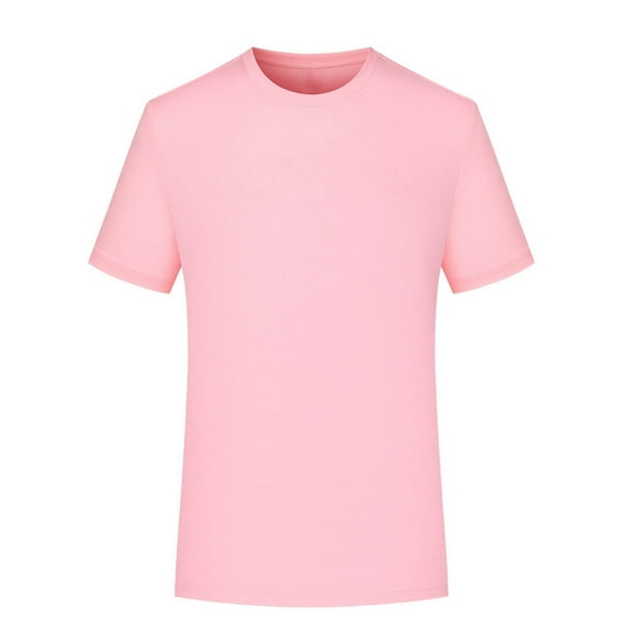 Frnrwgo Mens Basic Short Sleeve Crew T-Shirt Round Neck Tee Soft Fashion Comfortable Solid Color Tops for Summer