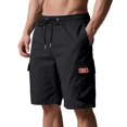 thumbnail image 1 of Frnrwgo Mens Cargo Shorts Drawstring Multi-Pocket Lightweight Breathable Stretch Workout Gym Training Pants, 1 of 5