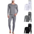 thumbnail image 1 of Frnrwgo Mens Lightweight Thermal Underwear Set Pullover Long Sleeve Soft Base Layer for Fall Spring Daily Wear, 1 of 5