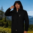 thumbnail image 1 of Frnrwgo Mens Womens Waterproof Windbreaker Jacket Outdoor Hiking Camping Cycling Multi-Pocket Hooded Sportswear, 1 of 5