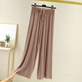 thumbnail image 1 of Frnrwgo Solid Color Pajama Pants for Women, Soft Loose Lounge Sleep Bottoms, Elastic Waist Comfy Casual Trousers, 1 of 5