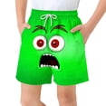 thumbnail image 1 of Frnrwgo Swim Trunks for Boys Breathable Lightweight Printed Drawstring Elastic Waist Youth Boys Summer Casual Shorts, 1 of 4
